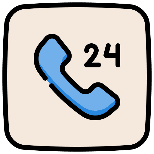 24 hours support call center phone call customer support icon 24 hours support call center phone call customer support icon