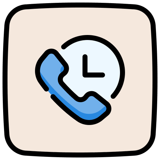Time call ui telephone time call icon Time call ui telephone time call icon