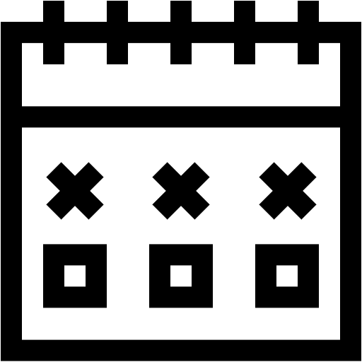 Calendar event cancel calendary icon
