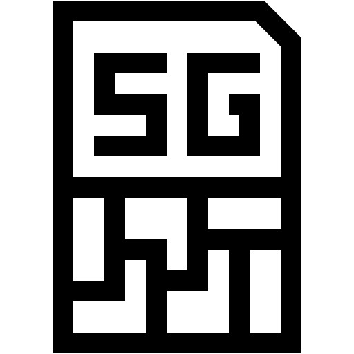 Sim card communications electronics 5g icon Sim card communications electronics 5g icon