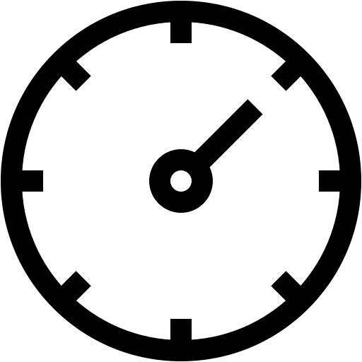 Speed test performance efficiency test icon
