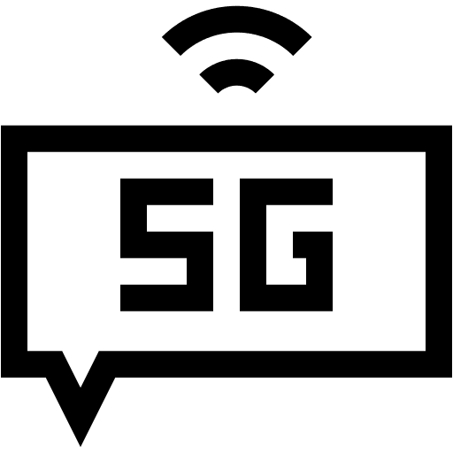 Conversation 5g connectivity speech bubble icon Conversation 5g connectivity speech bubble icon