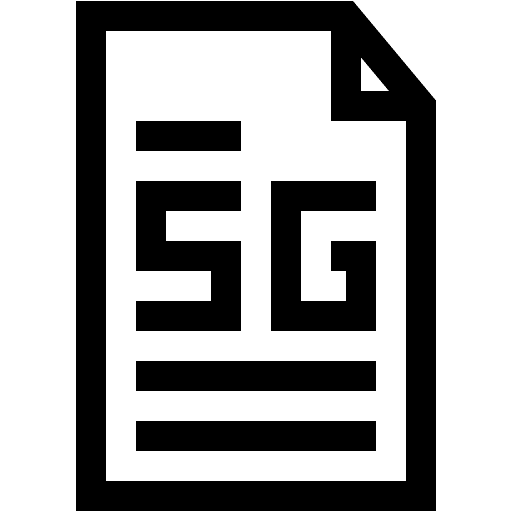 Document internet 5g contract icon Document internet 5g contract icon