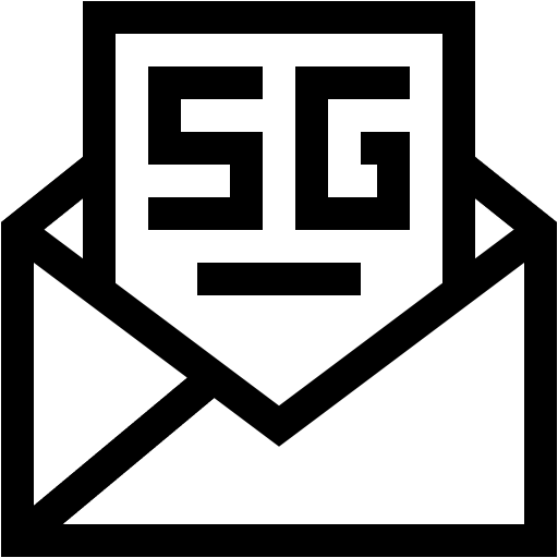 Email communications internet 5g icon Email communications internet 5g icon