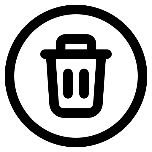 Delete trash ui rubbish icon Delete trash ui rubbish icon