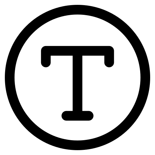 Text typography font text icon