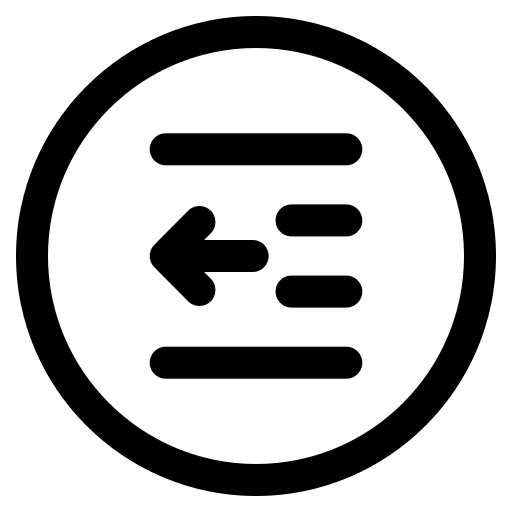 Left indent left indent decrease alignment icon Left indent left indent decrease alignment icon