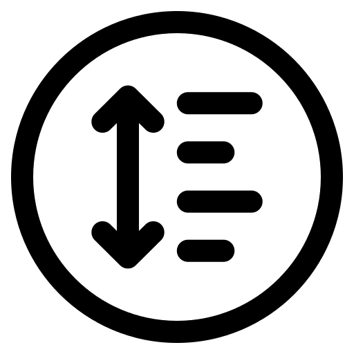 Line spacing ui alignment text adjustment icon Line spacing ui alignment text adjustment icon