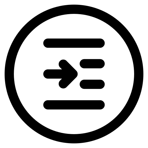 Right indent alignment paragraph indentation icon Right indent alignment paragraph indentation icon