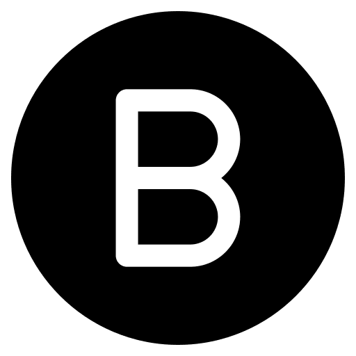 Bold bold letter b edit tools icon
