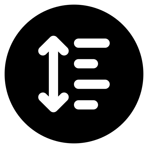Line spacing alignment ui edit tools icon Line spacing alignment ui edit tools icon