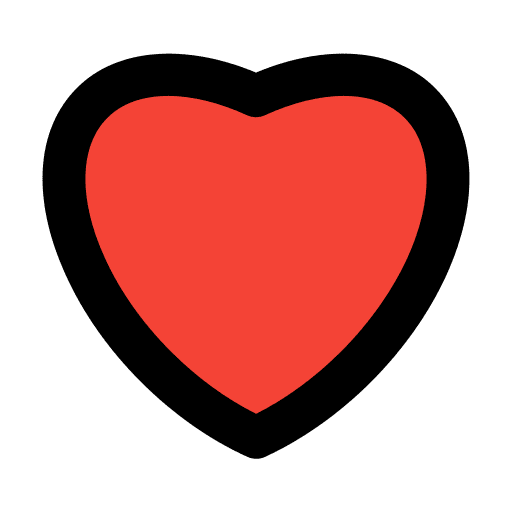 Love social media likes follower icon