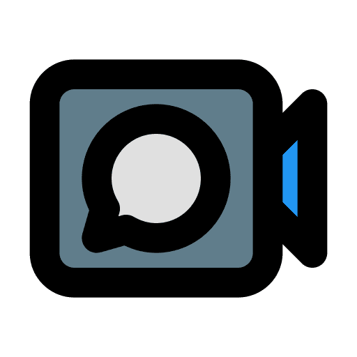 Video call communications conversation call icon