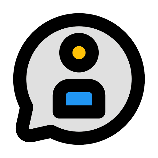 Chat chat bubble message user icon Chat chat bubble message user icon