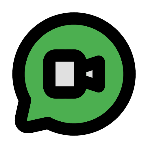 Chat video social media conversation icon Chat video social media conversation icon
