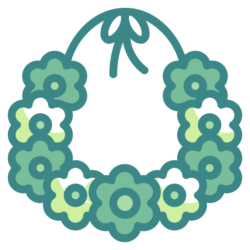 Necklace necklace tropical cultures icon