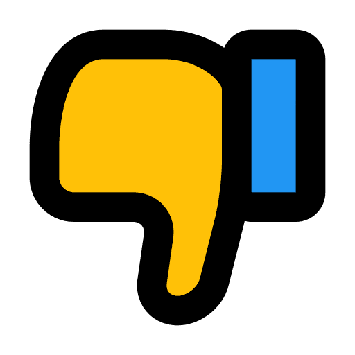 Thumb down finger ui disapprove icon Thumb down finger ui disapprove icon