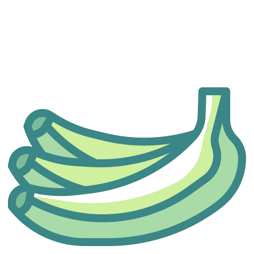 Bananas vegetarian fruit organic icon