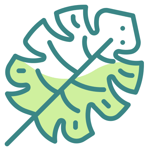Leaf tropical nature leaves icon