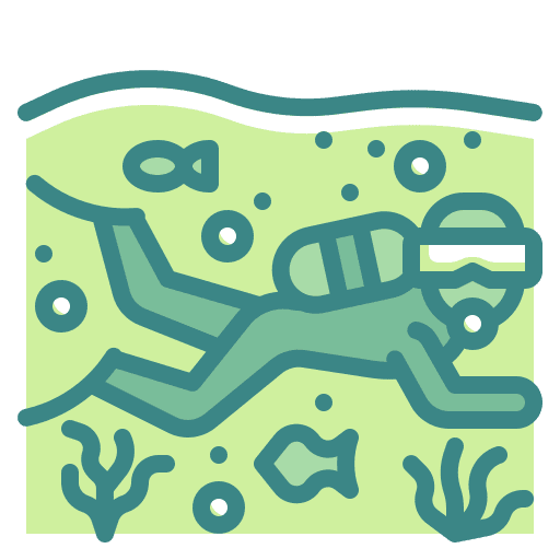 Scuba underwater water ocean icon