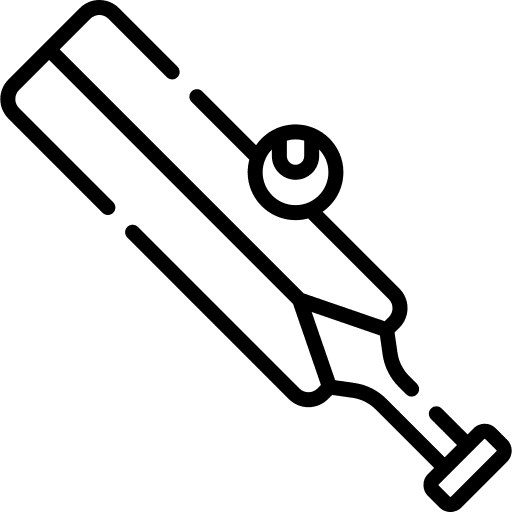 Cricket play ball sport equipment icon