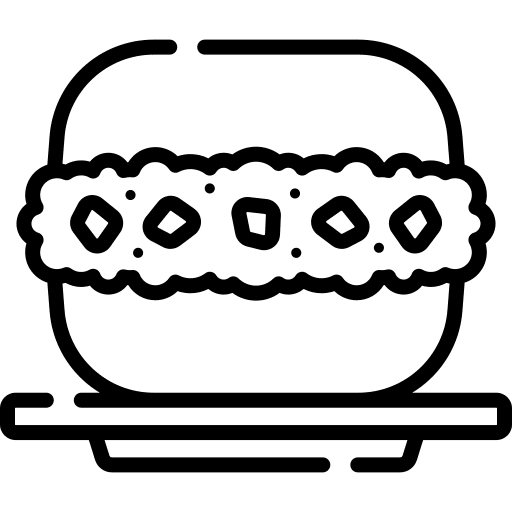 Vetkoek meat nutrition gastronomy icon