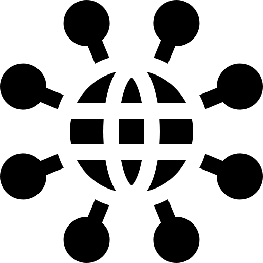 Big data connect big data earth grid icon Big data connect big data earth grid icon