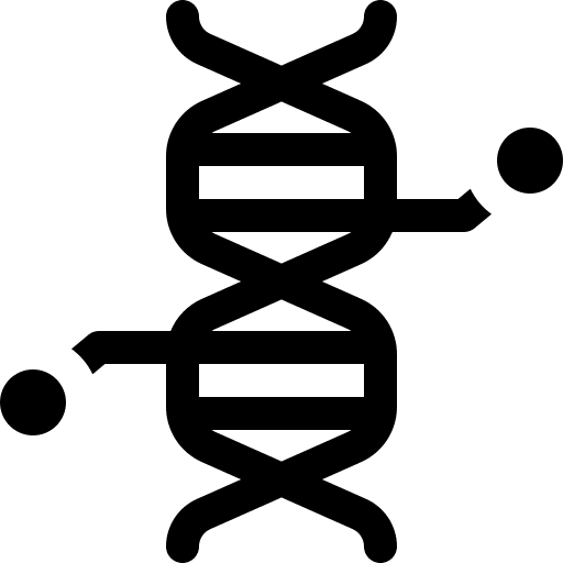 Biotechnology dna structure education technology icon Biotechnology dna structure education technology icon