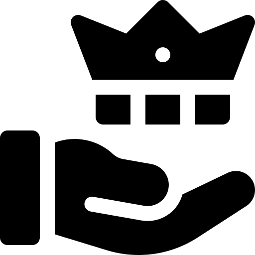 Crown crown marketing hands and gestures icon