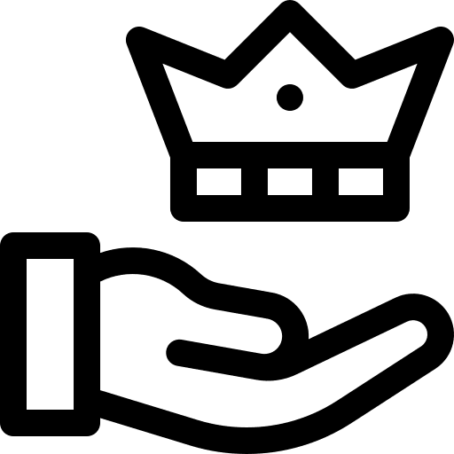 Crown premium marketing service icon