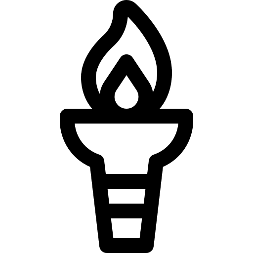 Torch sports and competition cultures olympic games icon Torch sports and competition cultures olympic games icon