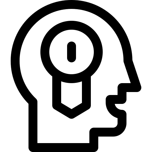 Achievement businessman thoughts head icon Achievement businessman thoughts head icon