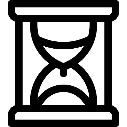 Hourglass time wait ui icon Hourglass time wait ui icon