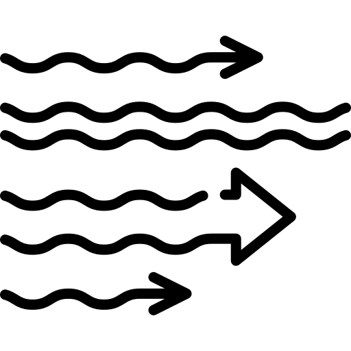 Flow wind water current icon