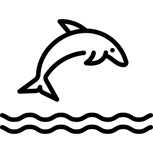 Dolphin mammal animals fish icon Dolphin mammal animals fish icon