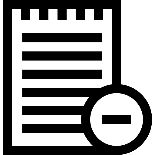 Delete notes note remove icon