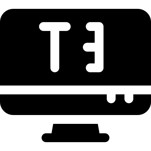 Text size text size electronics monitor icon Text size text size electronics monitor icon