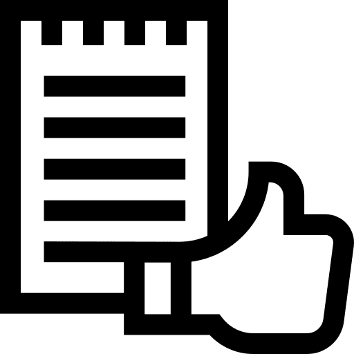 Like gestures finger review icon