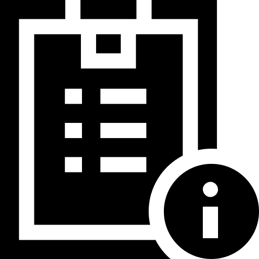 Information note information list icon Information note information list icon