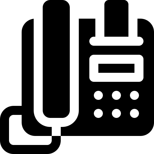 Telephone phone fax call icon