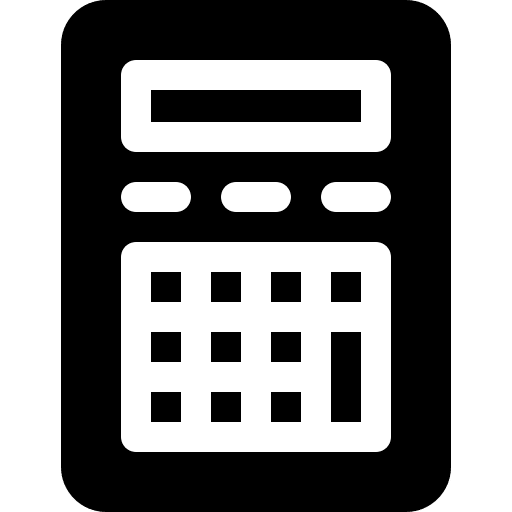 Calculator electronics education calculation icon Calculator electronics education calculation icon