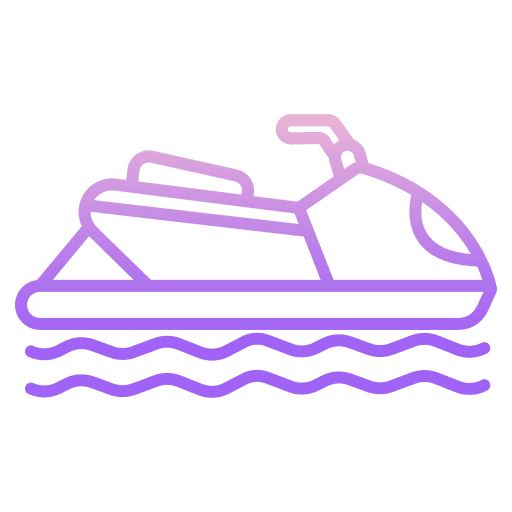 Jet ski water sport transport sea scooter icon