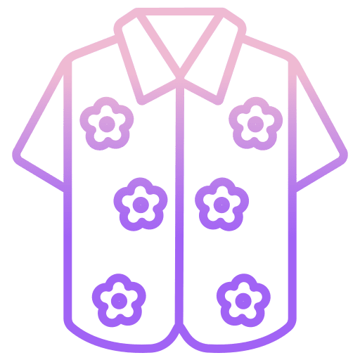 Shirt garment clothes flowers icon Shirt garment clothes flowers icon
