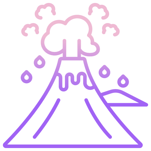 Volcano volcano explosion mountain icon Volcano volcano explosion mountain icon