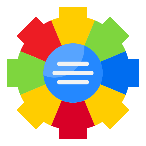 Infographic elements gear arrows element icon