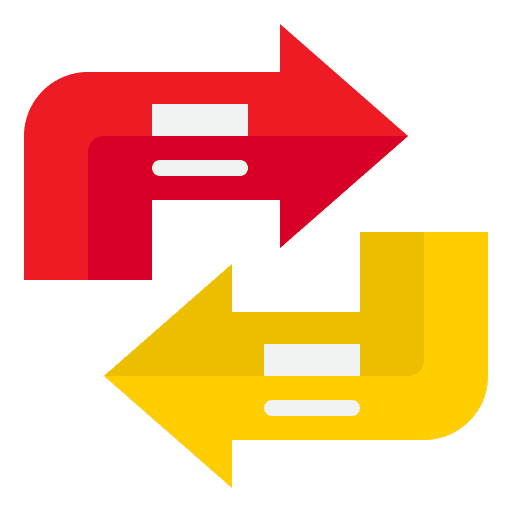 Arrows couple infographic right direction icon Arrows couple infographic right direction icon