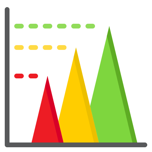 Bar graph statistics stats graph icon Bar graph statistics stats graph icon