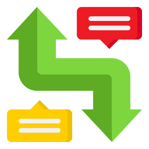 Message infographic direction diagram icon Message infographic direction diagram icon