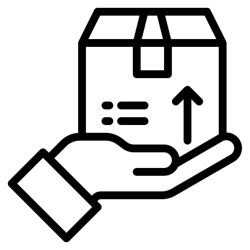 Delivery send box shipping and delivery icon