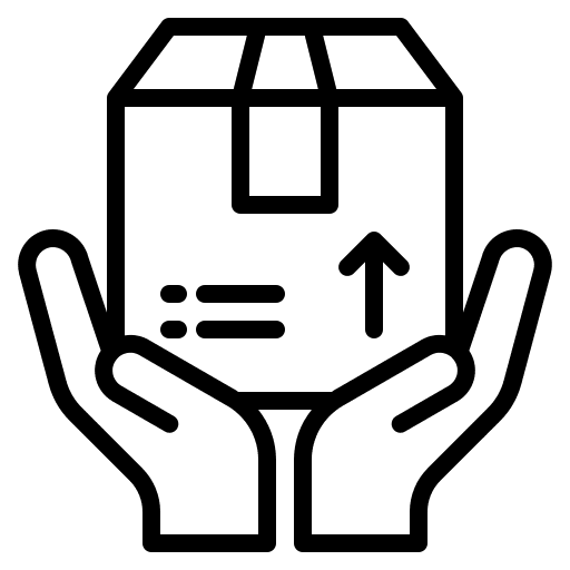 Delivery shipping and delivery box package icon